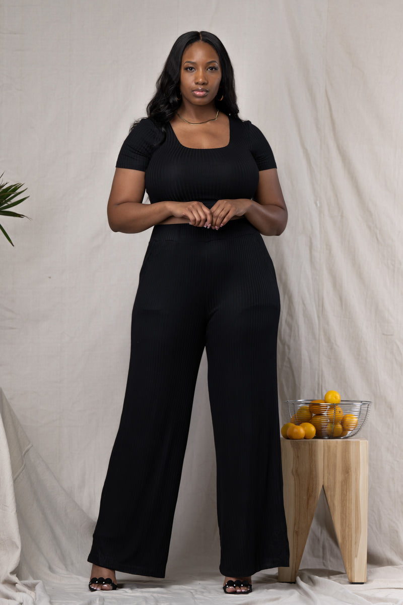 DIEYNABA PANT SET [BLACK]