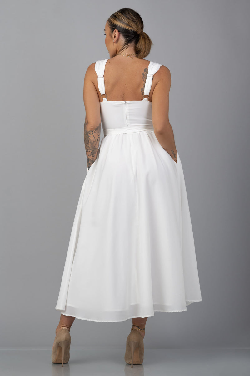 EMILYN DRESS [WHITE]