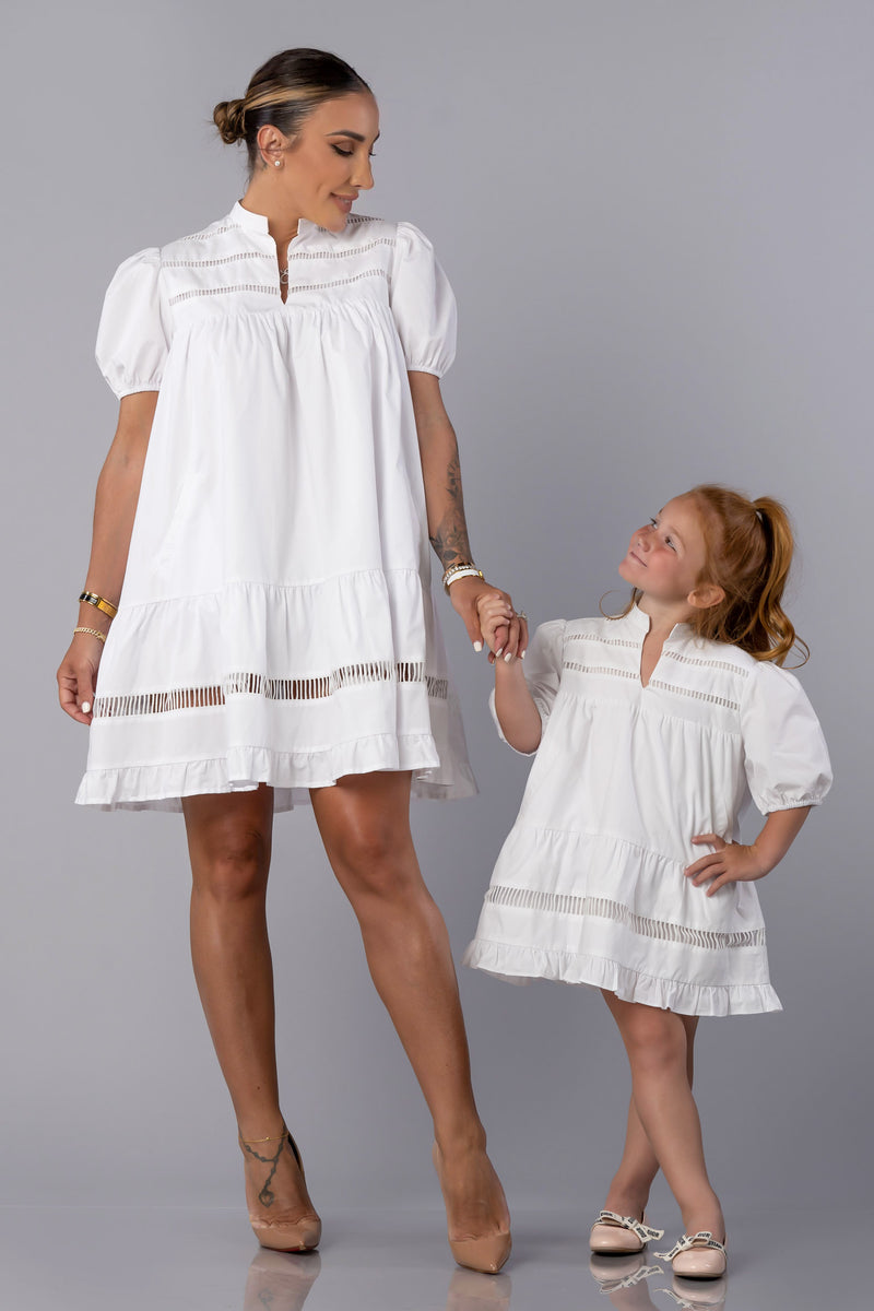 IVY LETICIA DRESS [WHITE]