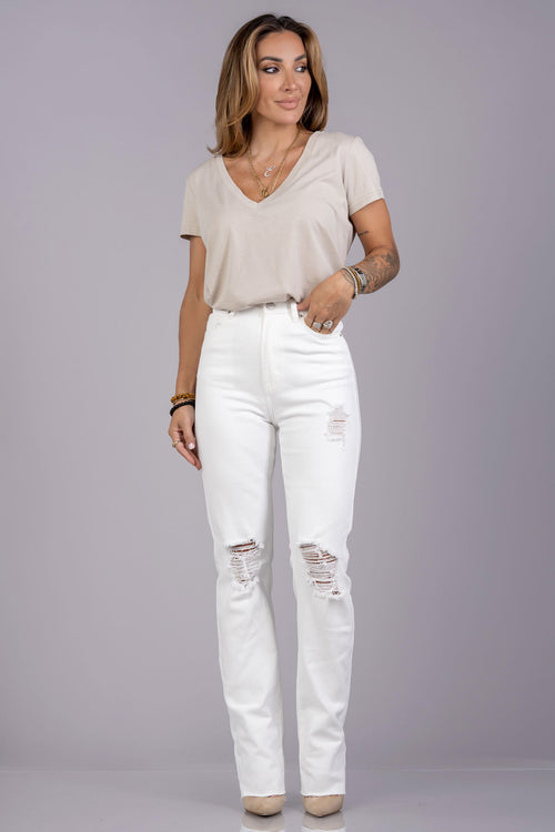 BYE T-SHIRT BODYSUIT [TAUPE]