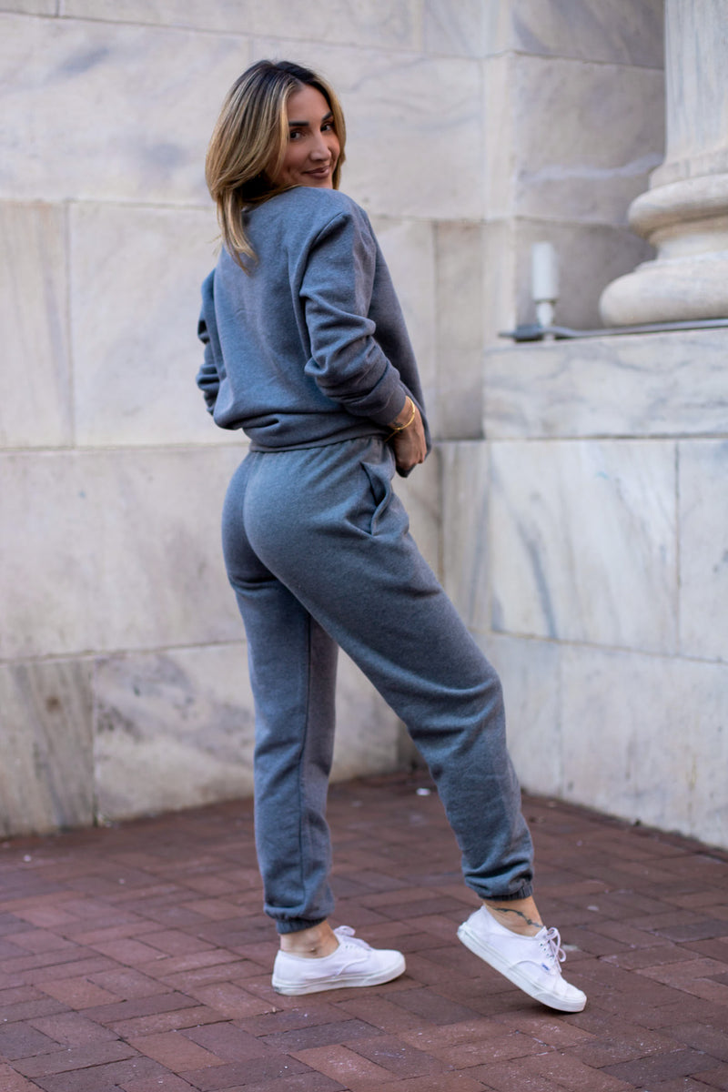KAI JOGGERS [DARK HEATHER GRAY]
