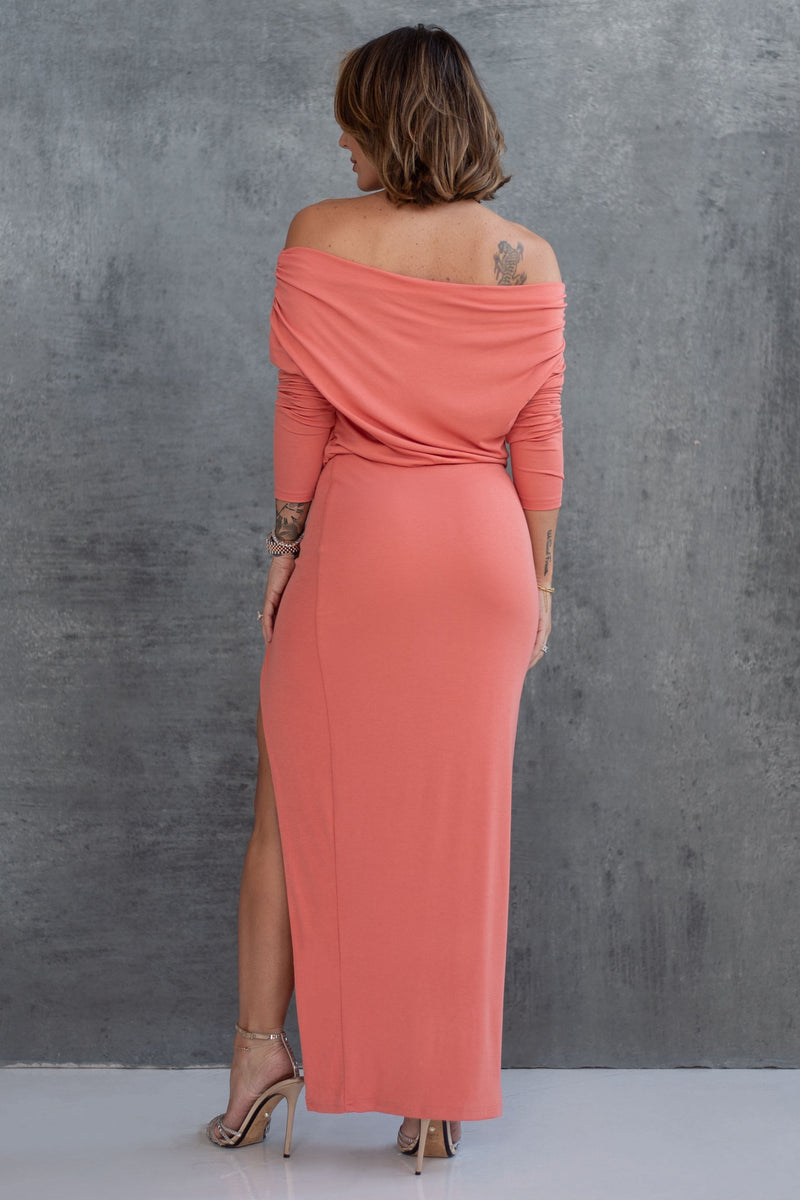 MILA DRESS [CORAL]