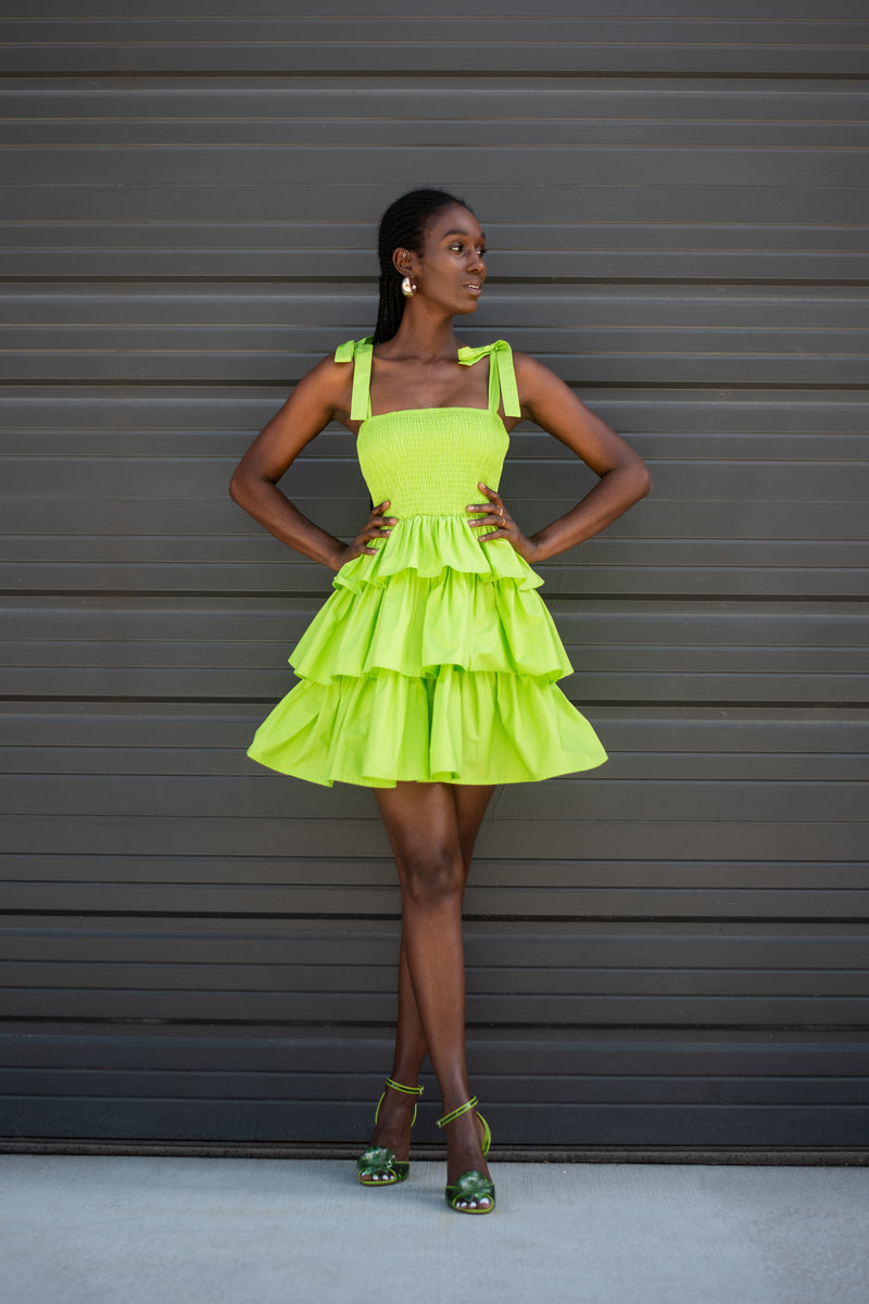 FAYE DRESS [GREEN]