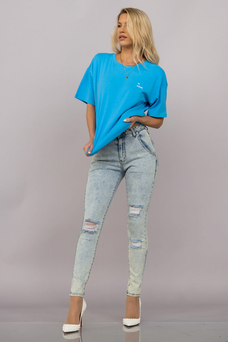 BYE DAD TEE [BRIGHT BLUE]