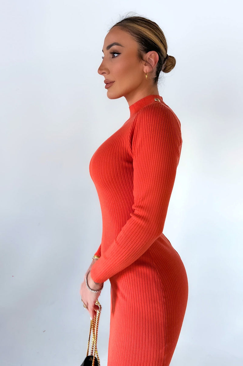 ANZHELA DRESS [CORAL]
