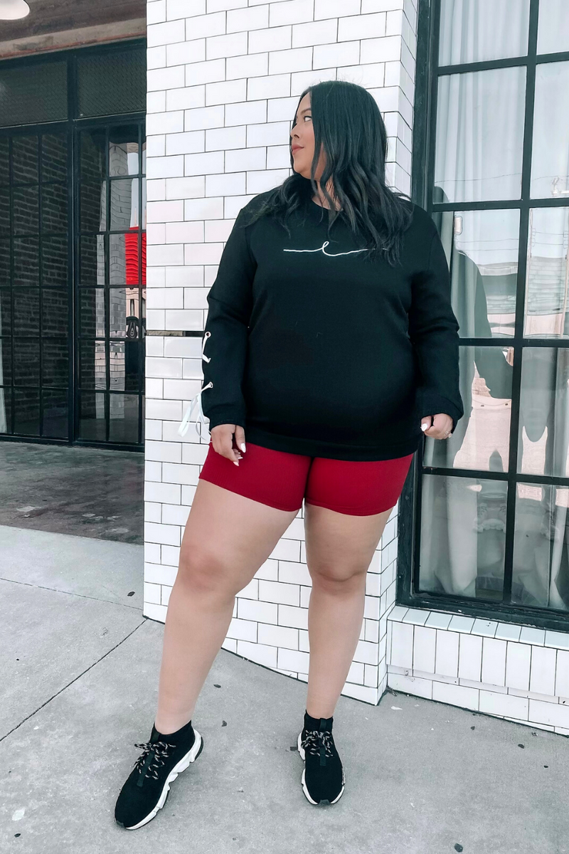 NORMA BIKER SHORTS [RED]