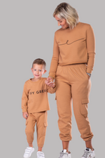 IVY SIGNATURE JOGGER SET [TAN]